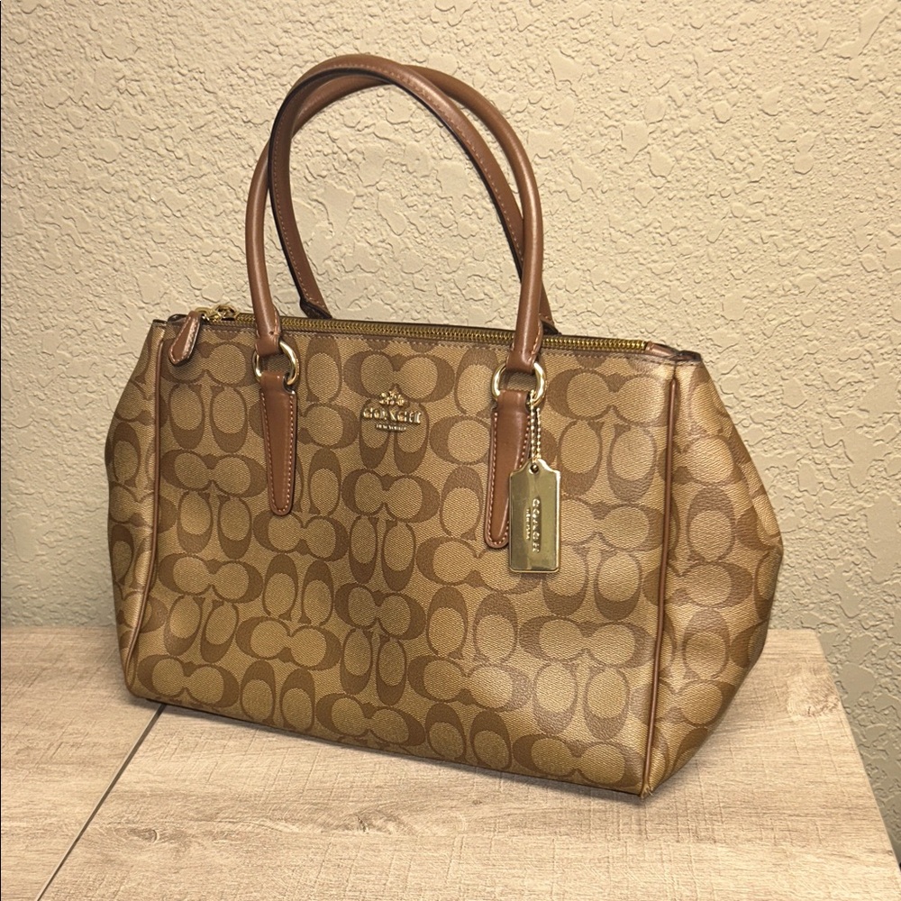 Coach Zip Top Tote